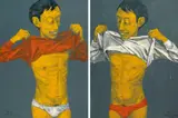 Zhong Shan, Double Images (a set of 2), 2006, Oil on canvas