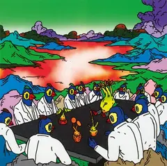 Caudex Meeting in Doomsday by Chang Teng-Yuan, 2021, Acrylic on canvas, sold Jun 2023