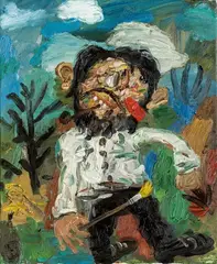 Matías Sánchez, Self-portrait, 2019, Oil on canvas