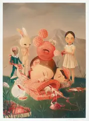 Roby Dwi Antono, The Inception of Life, 2020, Lithograph, edition no.22/40