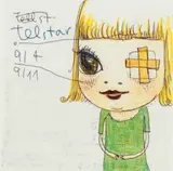 Telstar by Yoshitomo Nara, 2016, Ballpoint pen and colored pencil on paper, offered Jun 2019