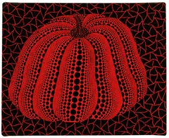 Pumpkin by Yayoi Kusama, 1997, Acrylic on canvas, sold Jun 2018