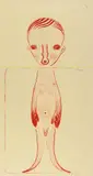Izumi Katō, Untitled 23, 2018, Lithograph, thread, ed. 30/36
