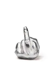 Artist's Hand by Ai Weiwei, 2017, Electroplated rhodium on cast urethane resin<br />limited edition of 1000, sold Dec 2018