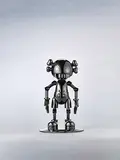 Hajime Sorayama & Kaws, No Future Companion (Black Chrome), 2008, Metal (Black Chrome); edition no. 323/500