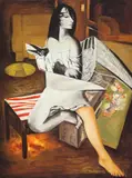 Hwang Jyi, Female Sculpture, 1992, Oil on canvas