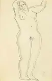 Nude by Sanyu, Charcoal on paper, sold Dec 2018