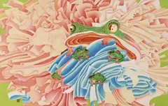 Yuan Jai, Insatiable, 2004, Gouache on silk