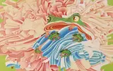 Yuan Jai, Insatiable, 2004, Gouache on silk