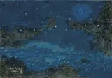 Chua Hu, Landscape, 2000, Crayon on paper