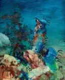 Zhou Chunya, Stone Series, 1993, Oil on canvas