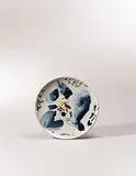 Orchid by Chu Teh-chun, 1987, Porcelain plate, sold Dec 2014