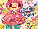 Flower Raincoat by Ayako Rokkaku, 2009, Acrylic on canvas, sold Jun 2018