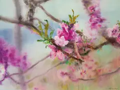 Zhou Chunya, Peach Blossoms Series, 2007, Oil on canvas