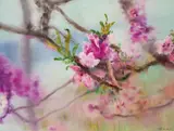 Peach Blossoms Series by Zhou Chunya, 2007, Oil on canvas, sold Nov 2011