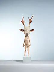 Fumio Yamazaki, Deer, 2013, Painted camphor