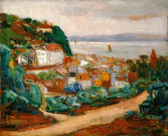 Liāu Kè-chhun, Tamshui, 1953, Oil on canvas