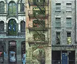 Yuan Yuan, Keep Out (triptych), 2013, Oil on linen