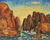 Sanlang Yang, Sunrise, 1980, Oil on canvas
