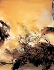 Zao Wou-ki, 28.4.75, 1975, Oil on canvas