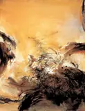 28.4.75 by Zao Wou-ki, 1975, Oil on canvas, sold May 2013