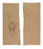 Moe Nakamura, Untitled, Marker pen on cardboard
