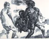 Wang Jinsong, Ink Figure No. 30, 2000, Ink on paper