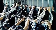 Chen Chieh-jen, Military Court and Prison - Pushing People, 2007-2008, Film still, digital color photograph; edition no. 7/7