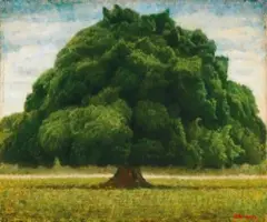 Tree by Yeh Tzu Chi, 2003, Tempera and oil on linen, sold Dec 2019