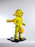 Chintan Upadhyay, Flirting with Reality, 2008, Painted fiberglass, wood board, unique