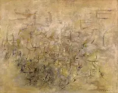 Paysage Abstrait (Abstract Landscape) by Zao Wou-ki, 1954, Oil on canvas, sold May 2026