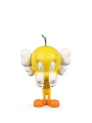 Tweety(Yellow) by Kaws, 2010, Painted cast vinyl, edition of 500, sold Dec 2019