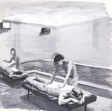 Liu Xiaodong, Boys in the Bathhouse No. 5, 2000, Acrylic on paper mounted onto canvas