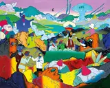 Chang Teng-Yuan, Parrotman Theatre - Cinderella, 2020, Acrylic on canvas