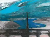 Liu Keng-I, Bridge of Yaco Seashore, 1998, Pastel on paper
