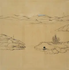 Ji Dachun, Inverse Hollywood, 2003, Mixed media on canvas