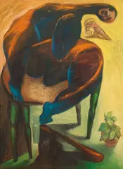 Fu Ching-Li, The Plant, 1992, Oil on canvas