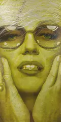 Monroe by Hyung Koo Kang, 2013, Oil and scratch on aluminum, offered Jun 2018