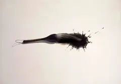 Brush by Lee Jung-woong, Oil on Korean paper, sold Dec 2007