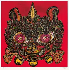 Miwa Komatsu, Un-Towards the Earth, 2019, Screenprint, ed. 55/100