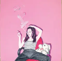 He Sen, Smoking Series, 2004, Oil on canvas