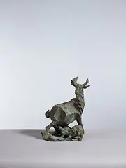 Kneeling Lamb by Ju Ming, Bronze, edition no. 25/50, sold Jun 2015