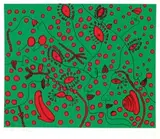 Joy of Life by Yayoi Kusama, 2012, Silkscreen, edition of 30, HC 3/5, sold Jun 2019