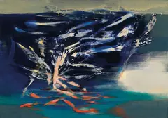 Like Sea by Chihung Yang, 2007, Oil on canvas, offered Dec 2022