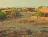 Zhang yi, Village, 1993, Oil on canvas
