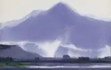 Landscape of Pu-li by Shiy De-jinn, 1981, Watercolor on paper, sold Jun 2013