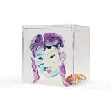 Etsu Egami, Mishearing Game (Acorn Project): Communication and Imagination - 26, 2020, Acrylic on clear box, acorn