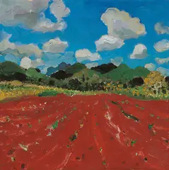 Xuhui Mao, Sketch in Guishan-Red Earth in Early Morning, 2006, Oil on canvas
