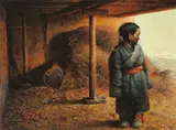 Luo Zhongli, Tibetan Child, 1991, Oil on canvas