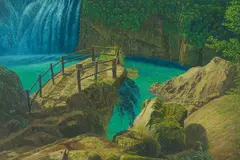 Lien Chien-hsing, Good Water and Rocks, 1998, Oil on canvas